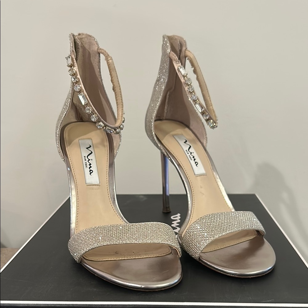 Nina Women's Champagne Heels